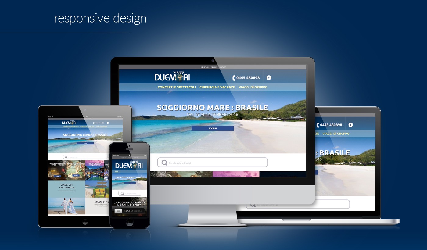 Duemori Viaggi - responsive design