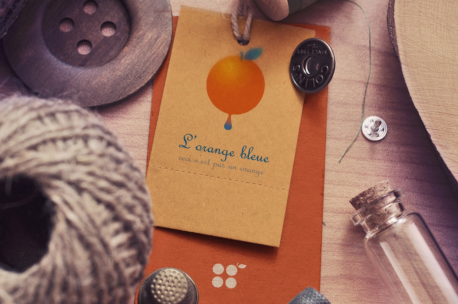 L'Orange Bleue - logo design