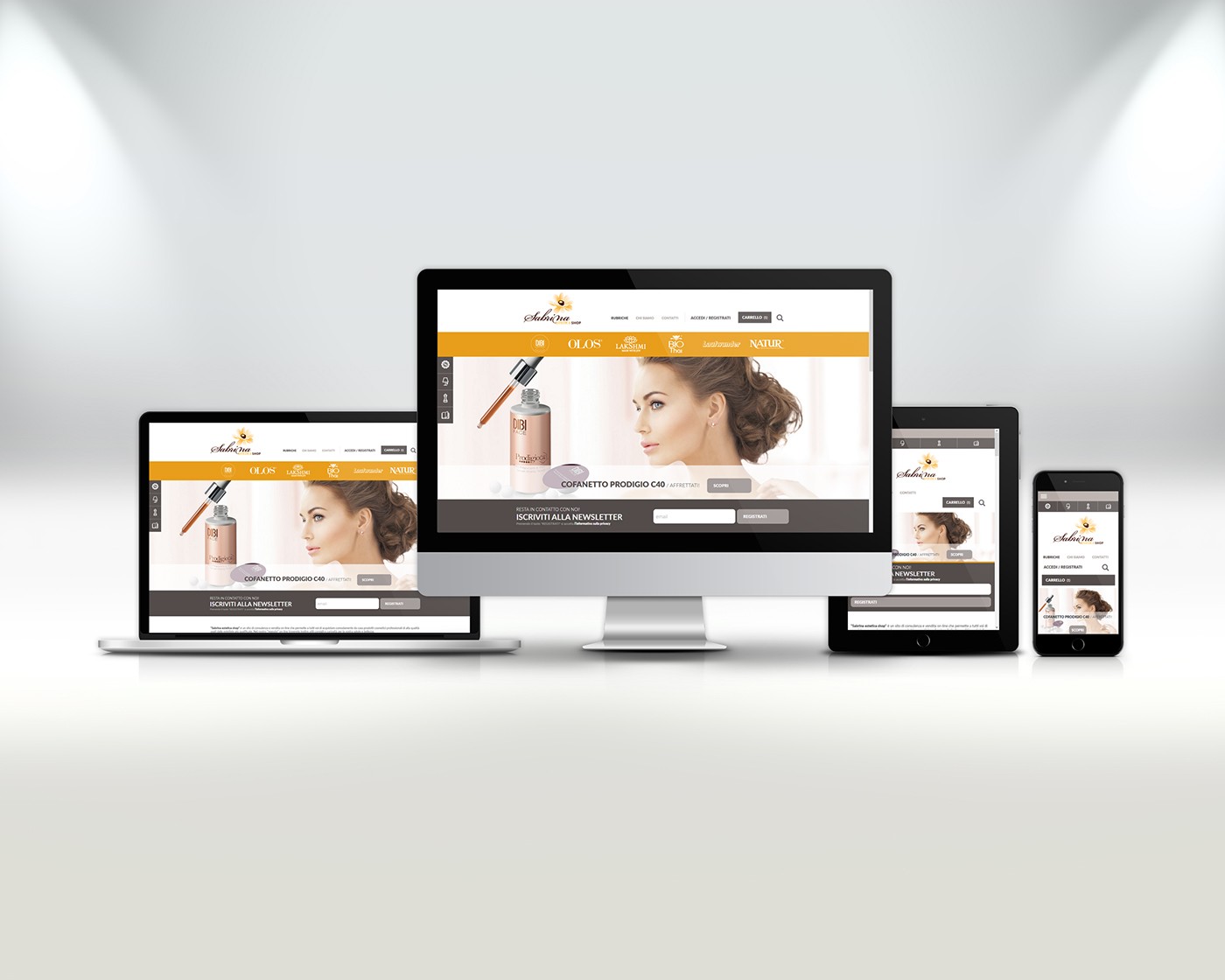 sabrinaesteticashop.it - responsive design per carrello